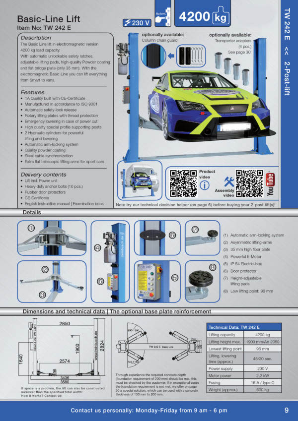 Two post hoist Sydney