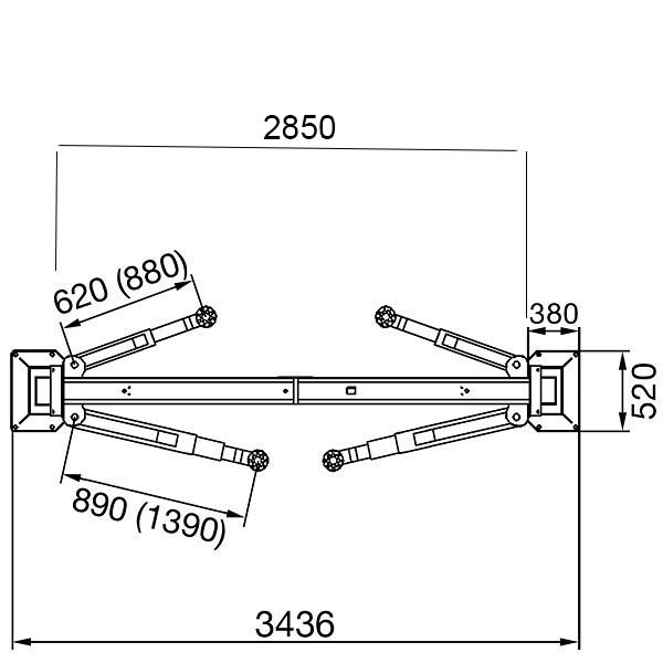 Two post hoist hills area